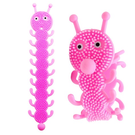 Браслет-антистресс "Гусень" (розовый)