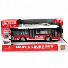 Тролейбус інерція, світло, звук, в коробці  (ЧЕРОВНИЙ)