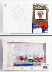 УЦІНКА 30% Розк-ка за номером. 20*30см J.OttenКвіти у кошику OPPполотно на рамі з фарб. кисті) з етик