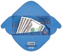 Конверт для грошей простий КВ 20-185 деньги ціна за 10 шт.