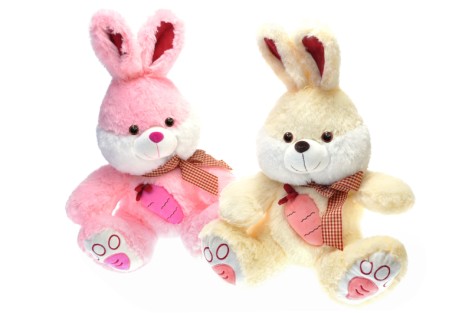 М'яка іграшка Кролик з бантом (4 кольори) 40 см