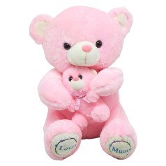 Медведь розовый 40 см