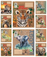 Тетрадь 24 арк.клетка Твердая ТЕ41312 Save planet, 20/320 цена за 20 шт.