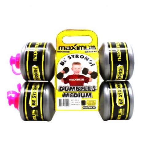 Гантели-бутылочки, 2 штуки (1,05 кг), серые