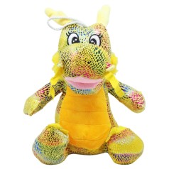 Мягкая игрушка Дракон 30 см желтый