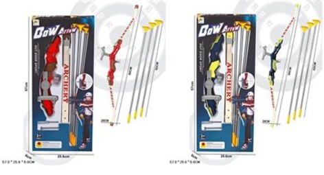 Арбалет 2 кольори, 3 стріли на присосках 52cм, відкрита кор. 25,6*57*6см 