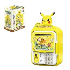 Сейф Пикачу звуки, подсветка, наклейки, игрушечные деньги, в коробке