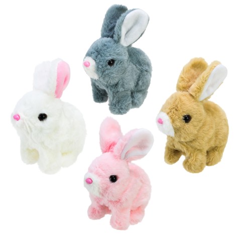 М'яка інтерактивна кролик 4 мікс 15*7*18см 