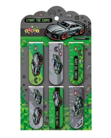 Закладки магнитные Kidis Supercar 6шт на планшете
