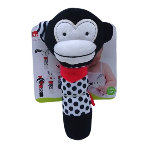 Погремушка мягкая "Зверюшки. Обезьянка" (18 см), 3 мес+