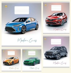 Тетрадь 18 арк.лінія Тверда ТЕ42207 Modern Cars, 20 шт. в уп. /400/, 5к.