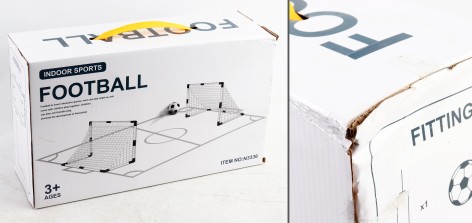 УЦЕНКА 20% Футбольні ворота 2шт, 90-62-47см, сітка 2шт, м'яч, насос, кор, 42-25-13см /12/