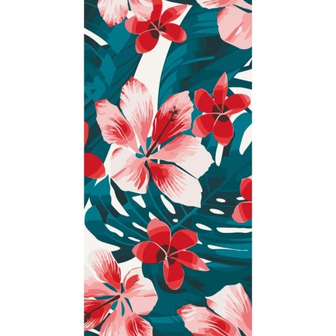 Картина по номерам Art Craft "Тропические цветы" 40х80 см (13059-AC)