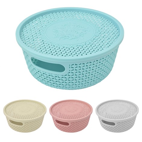 Корзина з кришкою L d23*10см 29485-L 