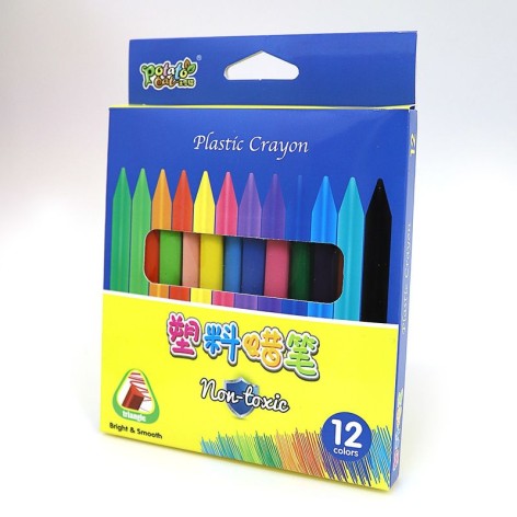 Дрібні пластик. воскові Crayons, набір 12 кол.