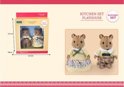 Животные флоксові Белки,2 фігурки,в коробці G08