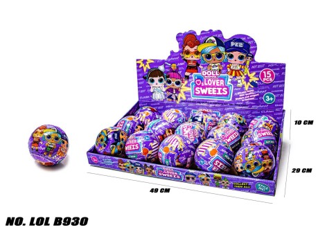 LL кукла B930 DOLL LOVER SWEETS Слой 10,5см /10/150/15шт в кор.