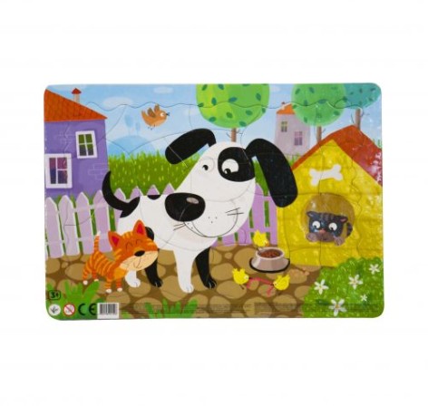 Пазл з рамкою "Песик", 21 елемент