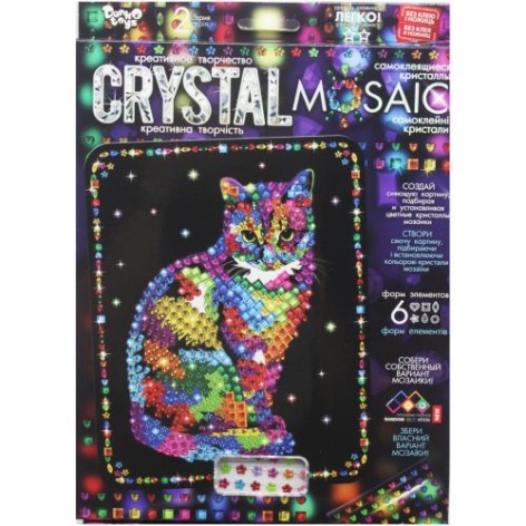 Набір для творчості "CRYSTAL MOSAIC", "Кішка"