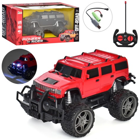 Р/К Джип, аккумулятор, 1:16, 23см, свет, USBзарядное, 2 цвета, в кор-ке, 30-16,5-15,5см /18/
