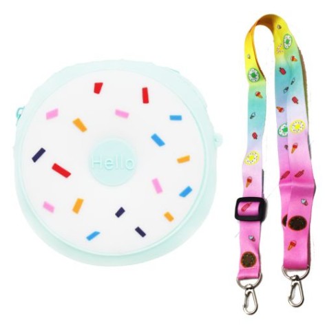 Силіконова сумочка "Пончик", блакитний