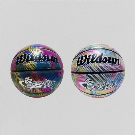 М'яч баскетбол. Extreme Motion,№7,500 грам,свiтлоотражаючi,MIX 2 кольори,сітка+голка 