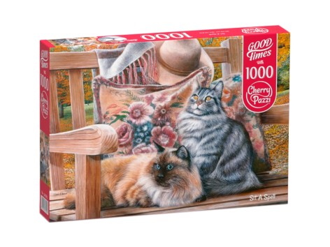 Пазлы CherryPazzi 1000 Котячі посиденьки 50х70 см 30585