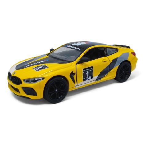Машинка Kinsmart "BMW M8 Competition Coupe 5", желтая