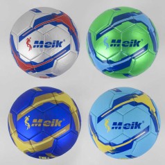 Мяч футбольный 4 вида, вес 420 грамм, материал PU, баллон резиновый