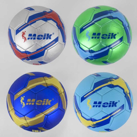 Футбольний м'яч 4 види, вага 420 грам, матеріал PU, балон гумовий