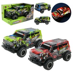 Іграшковий джип на батарейках 2 кольори світло звук 18,5x11x10,5 см (96)