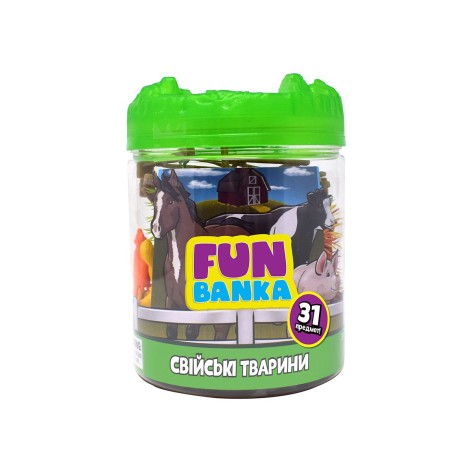 Ігровий набір "Fun Banka. Свійські тварини", 31 предмет
