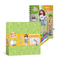 Набір блокнот з кольоровими маркерами Dodo 