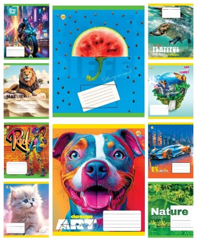 Тетрадь 24 арк.линия Твердая 52301 Микс2, 20/320, 10к. цена за 20 шт.