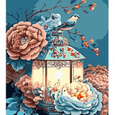 Картина за номерами "Вінтажний ліхтар" 30х40 см