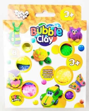 Креативное творчество Bubble Clay 8 цветов (укр)