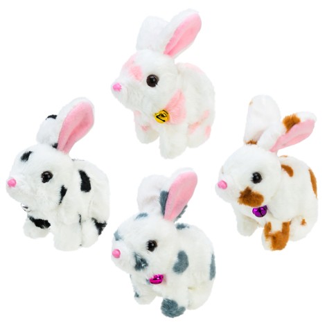 М'яка інтерактивна кролик 4 мікс 15*8*16см 