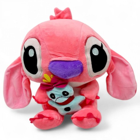 Мʼяка іграшка Стіч  25 см, рожевий