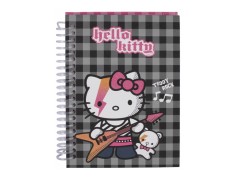 Блокнот обкладинка з картинкою спіраль, 80л., А6 Hello Kitty /1100/