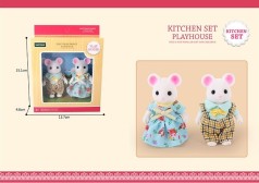 Животные флоксовые Мышки,2 фигурки,в коробке G02