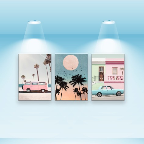 Набір постерів Riviera Blanca "Кольорова гармонія" 3 шт, 28x40 см, горизонтальна орієнтація (PS-030)