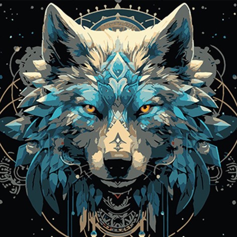 Набір для розпису MZ066 Сакура на фоні китайської пагоди на кольоровому фоні 40х50 см