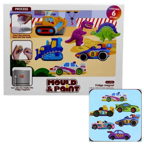 Набор для творчества (гипс, магниты, формы, посуда, палитра, краски, кисточки)