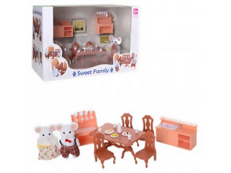 Іграшки тварини флоксові Їдальня фігурки тварин у комплекті, в коробці 34*15*28 см
