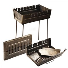 Мангал-валіза на 8шампурів 50*27*5см (висота ніжки 45см) УК-М8 