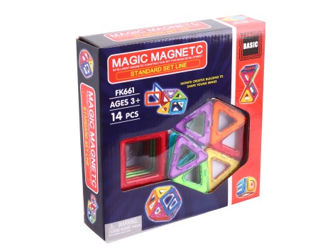 Конструктор магнітний Magic Magnetic FK661 14 деталей коробці 22*5*21,5