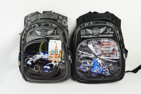 Рюкзак школьный 3D рисунок, 1 отделение, 2 кармана, дышащая спинка