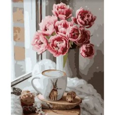 Роспись по номерам Нежный букет