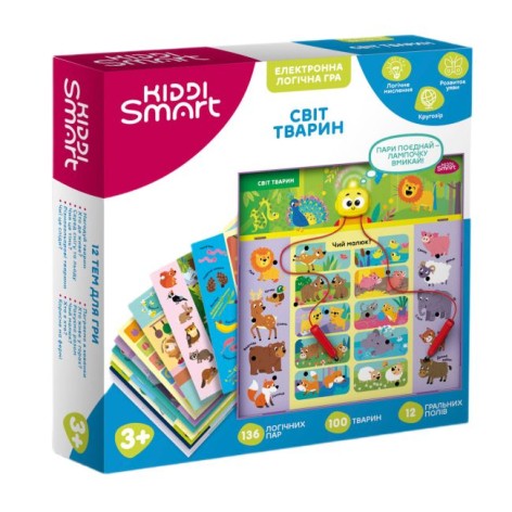 Електронна логічна гра KIDDI SMART – ВІКТОРИНА СВІТ ЖИВОТНИК