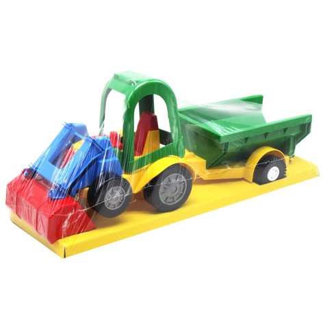 Трактор с прицепом.